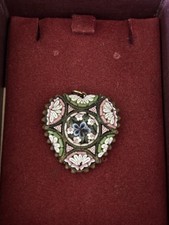 Vintage Micro Mosaic Heart Shaped Pendant 🩷
