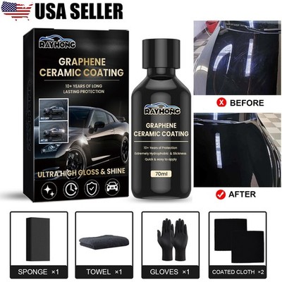 Graphene Ceramic Coating for Automobiles Cars Years Long Lasting Protection Kit