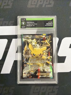 2016 Pokemon Pikachu EX Full Art XY Black Star Promo XY124 Degree