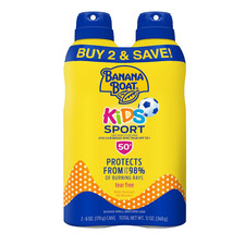 Sport Kids Sunscreen Spray SPF 50, Twin Pack  Spray Sunscreen for Kids, Childre