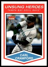 2004 Fleer Platinum #180 Carl Crawford