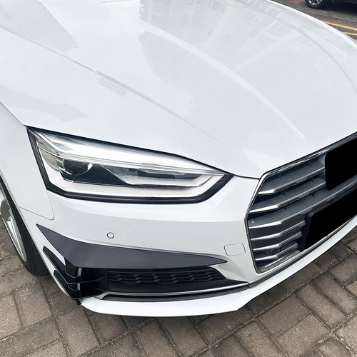 Car Front Bumper Side Air Vent Trim For Audi A5 S5 F5 Sline 2017-2020 2019 Black - Picture 6 of 9