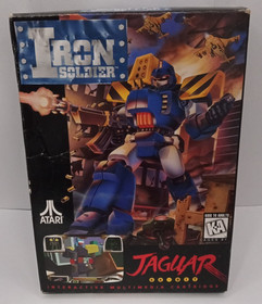 (MA2) Iron Soldier (Atari Jaguar, 1994) Video Game (Cartridge, Box, Manual)