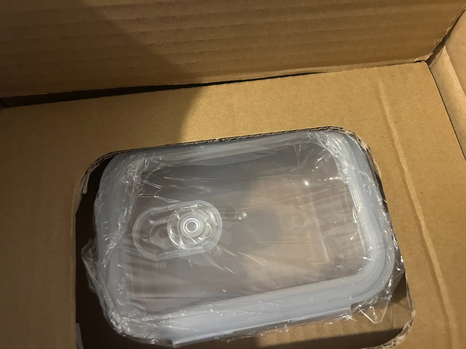Boîtes rectangulaires en verre borosilicate Mathon de conservation 1L