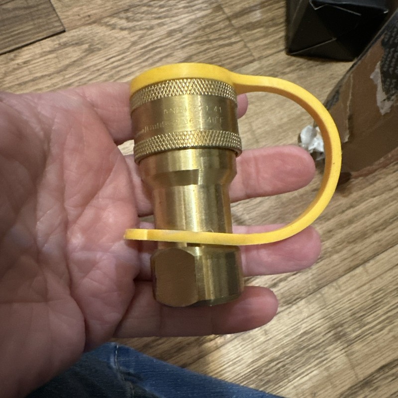 Zhen Dar QD312-CM Brass Gas Quick Disconnect Coupling Socket 1/2 PSI CSA