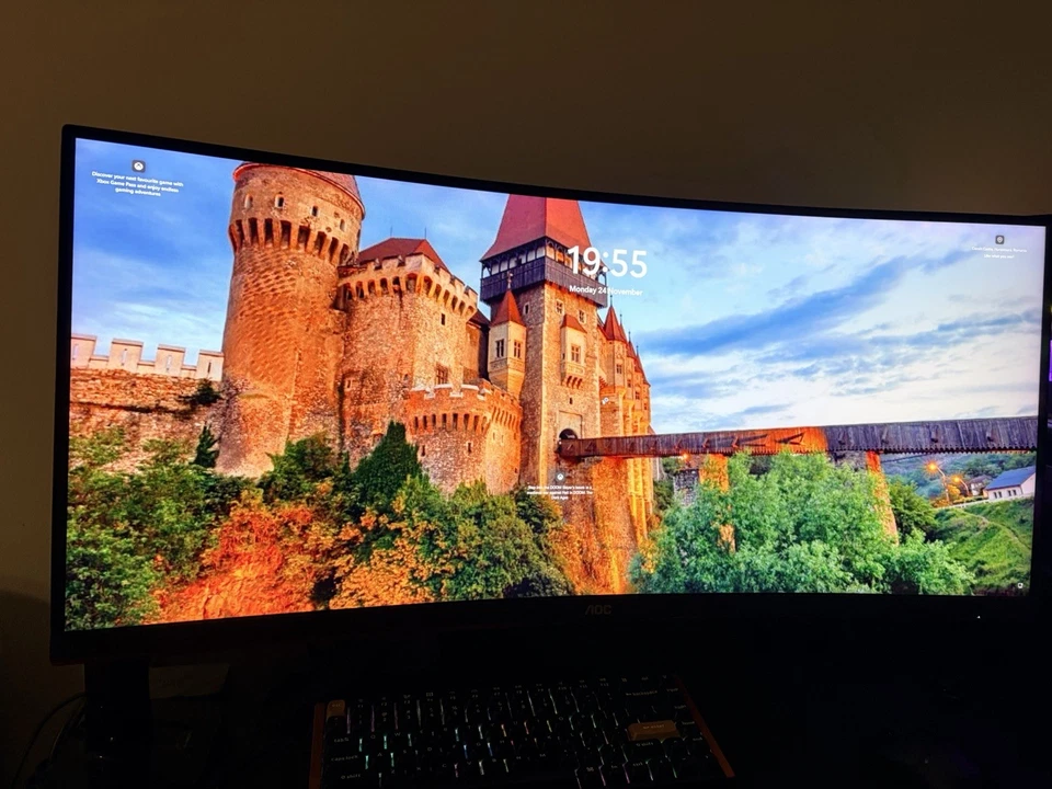 AOC Monitor  CU34G2/BK Monitor Gaming Curvo da 34", WQHD 3440 x 1440 - Immagine 3 di 3