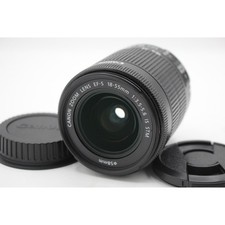 Canon EF-S 18-55mm F3.5-5.6 IS STM Zoom Lens w/Front, Rear Lens Caps From Japan