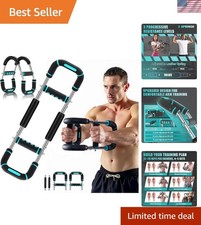 Adjustable Power Twister Bar for Upper Body Fitness - Compact Travel-Friendly