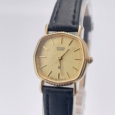 Orologio Citizen Donna Quadrante Oro Quarzo 21mm Cinturino Pelle di Ricambio ...