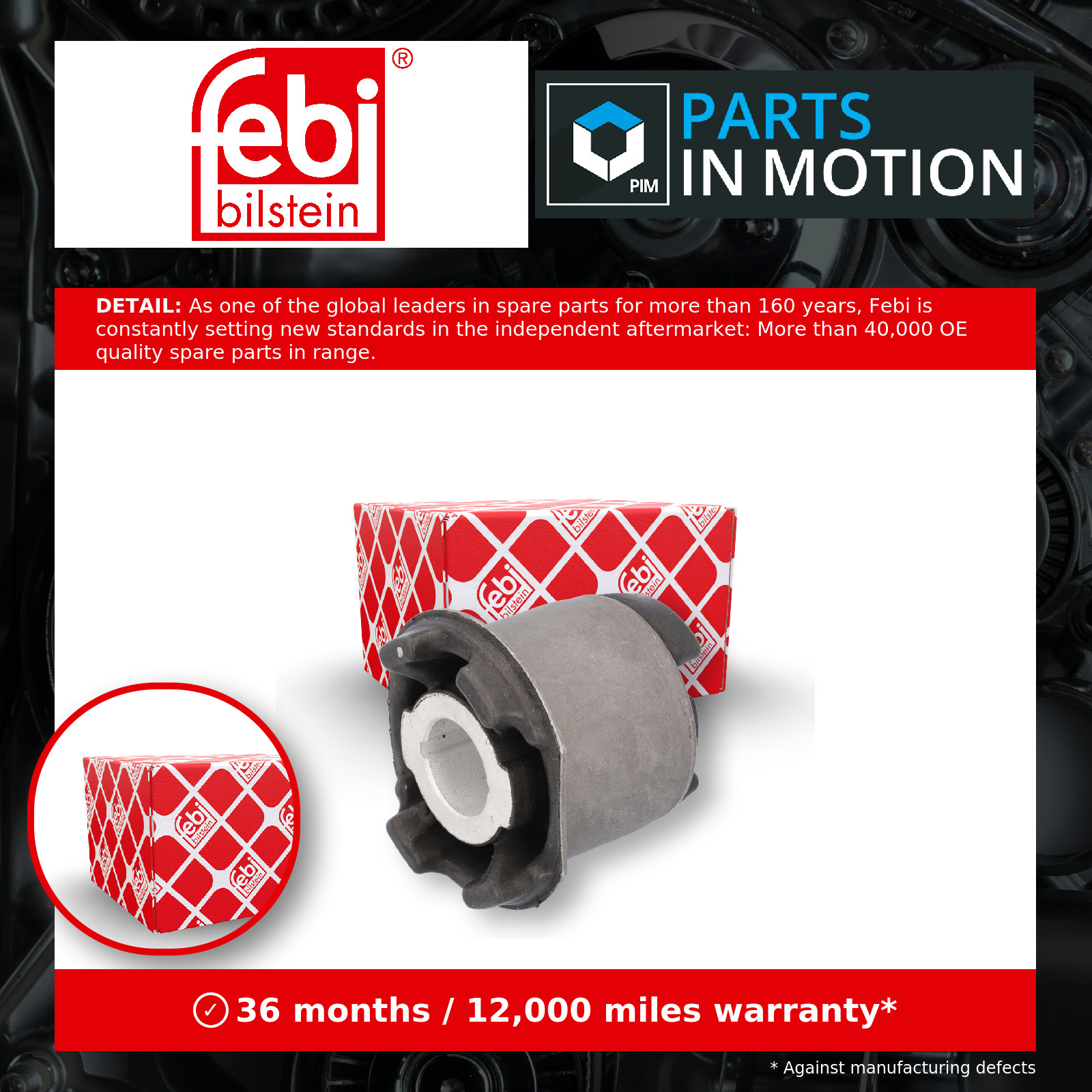 Axle Beam Mount fits FORD MONDEO Mk5 TDCi 1.5D 2015 on Suspension 2376743 Febi - Image 3