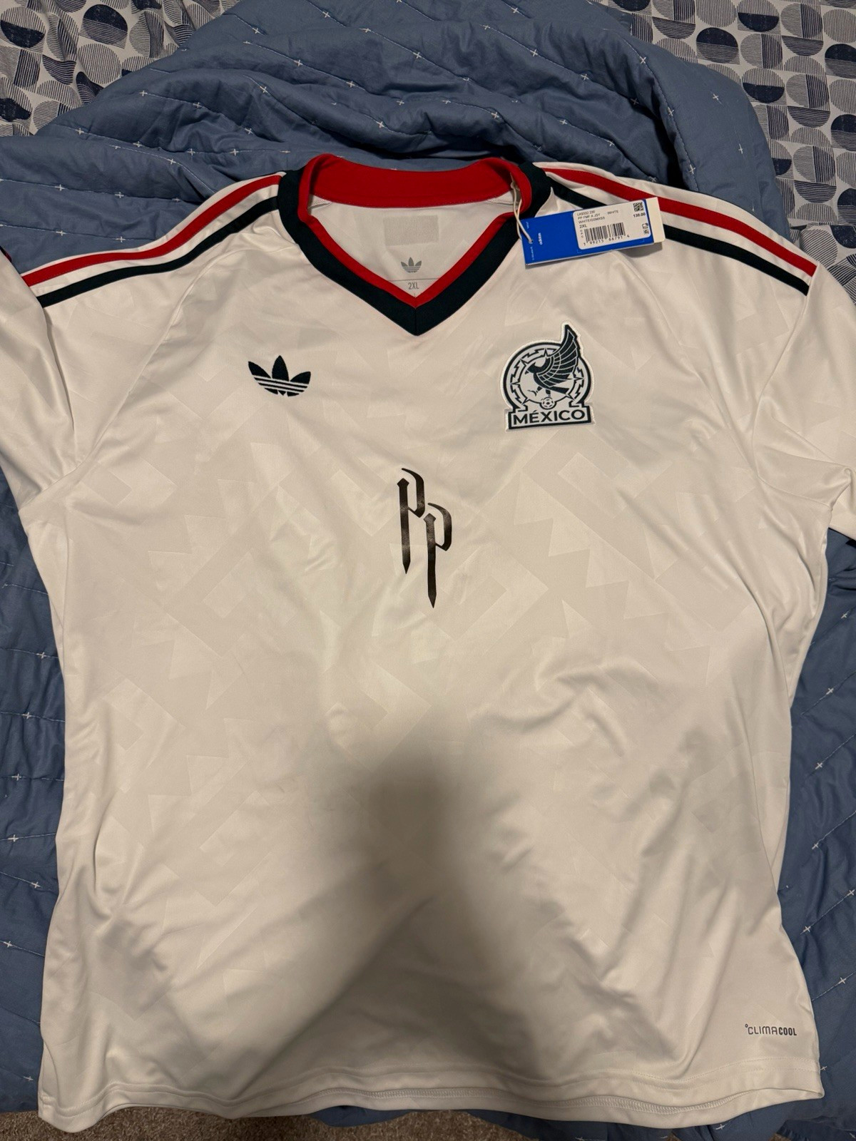 adidas x Peso Pluma Mexico National Team Soccer Jersey White 2XL