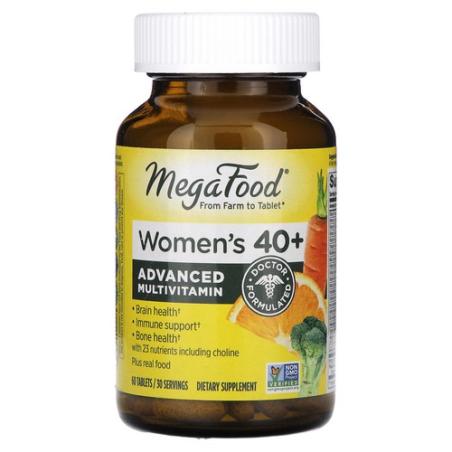 MegaFood Multi for Women 40  60 Tablets Dairy-Free, Gluten-Free, Kosher, NSF