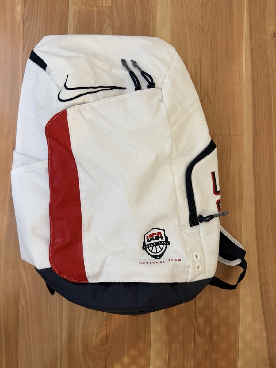 NIKE ELITE USA Basketball バックパック Nike USA Basketball Elite Backpack White/Red/Black Zip Padded