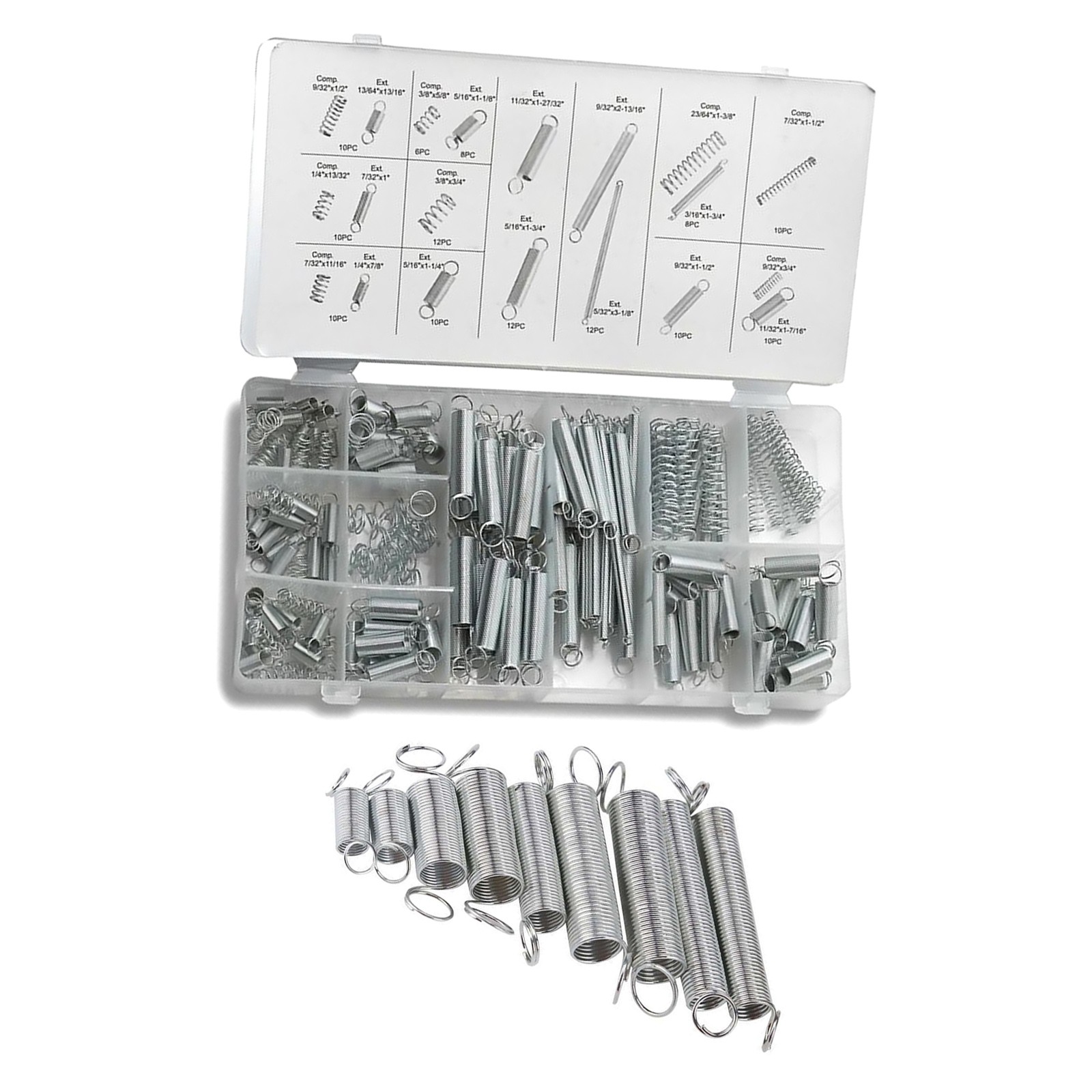 200PCS Spring kit is suitable for various repairs and maintenance of equipment