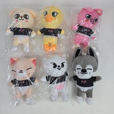 Stray Kids SKZOO Plush Set 7.5'' K-Pop Fan Plushie Toy Wolf Chan Window Suction