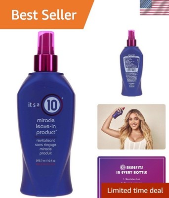10 fl oz Miracle Leave-In Treatment: Soothing & Hydrating for Beautiful Hair