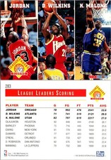 1993-94 Hoops Scoring Leaders Michael Jordan Wilkins & Malone #283