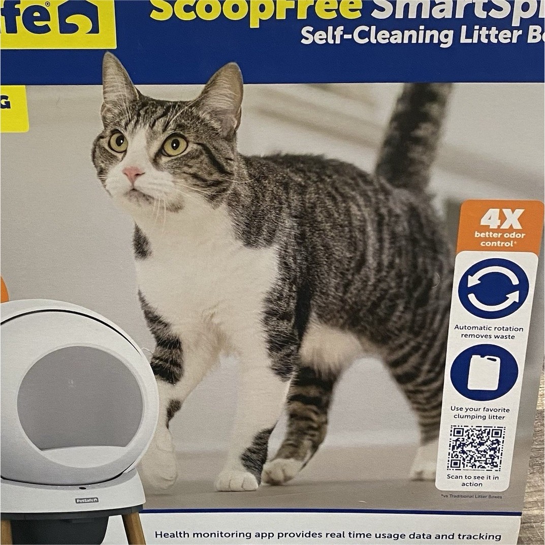 PetSafe ScoopFree SmartSpin Self-Cleaning Litter Box, Odor C