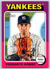 2024 Topps Heritage High Number YOENDRYS GOMEZ #661 Yankees Rookie RC
