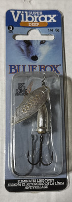 Vintage  Blue Fox         Vibrax Super  Deep   #3    Silver