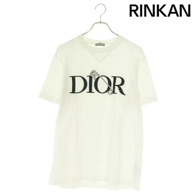 Dior 20AW 043J625B0554 AND JUDY BLAME Logo Embroidered T Shirt 