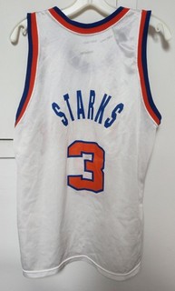 New York KNICKS Vintage Authentic JOHN STARKS Champion Pro Cut Jersey Size 40