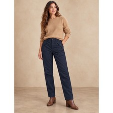 Banana Republic Authentic Chino Utility Pants Women's 10 Navy Stretch Cotton