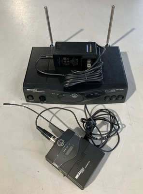 #ad AKG WMS450 Presenter Set w SR450 Receiver PT450 Transmitter amp; Lav Mic Adapter $220.00