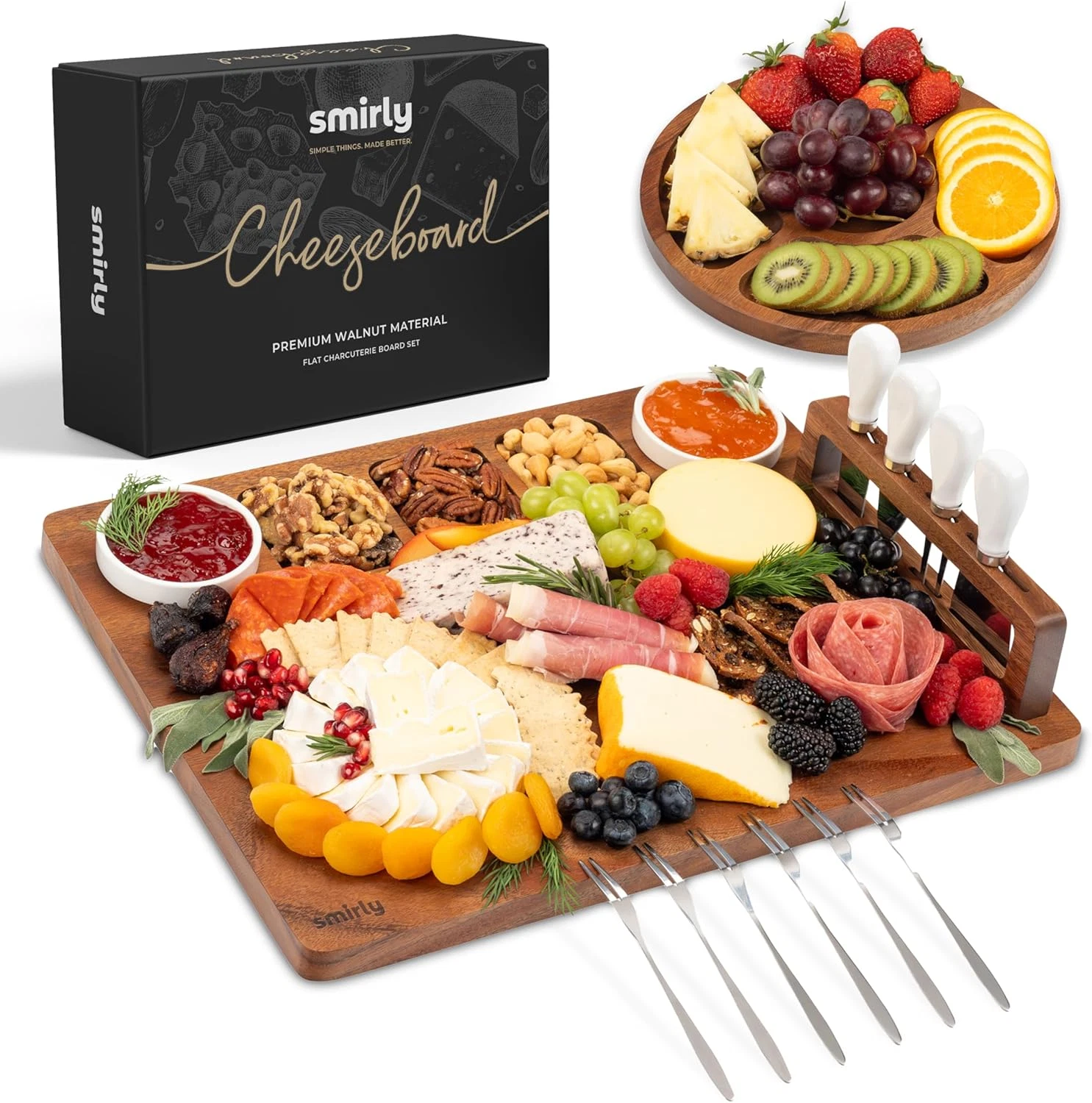 Large Bamboo Charcuterie Board Set - Perfect Gift for Any Occasion