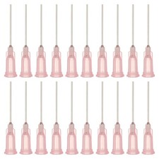 Aiguilles distribution 20G, 52PCS pointe mousse rose
