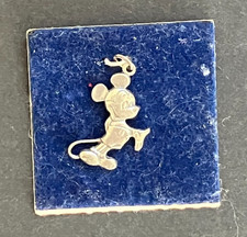 Vintage Mickey Mouse Sterling Silver WDP Bracelet Charm Necklace