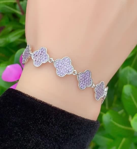 Tanzanite 925 Sterling Silver Adjustable Bracelet 7-8