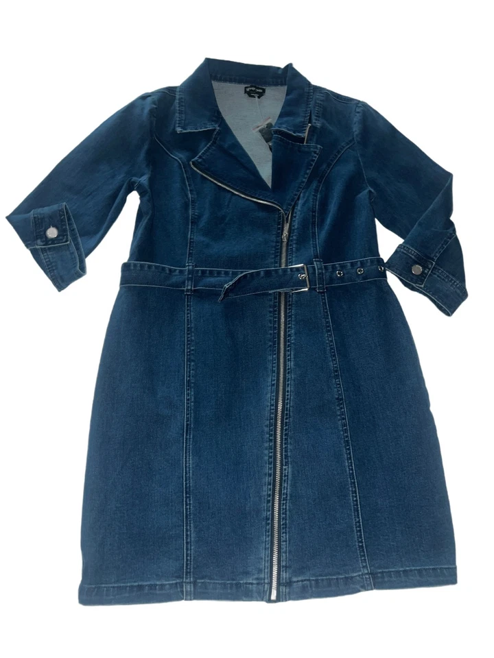 Mini cinto designer com zíper ajustado jeans BEBE - Imagem 3 de 4