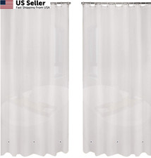 Ghooss PEVA 8G Shower Curtain Liner Pack of 72"W x 72"L 2 , Frost