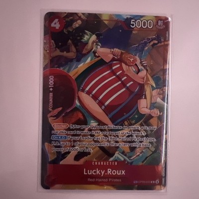 One Piece Lucky Roux OP09-015 Treasure Rare Foil FIST OF DIVINE SPEED Near Mint