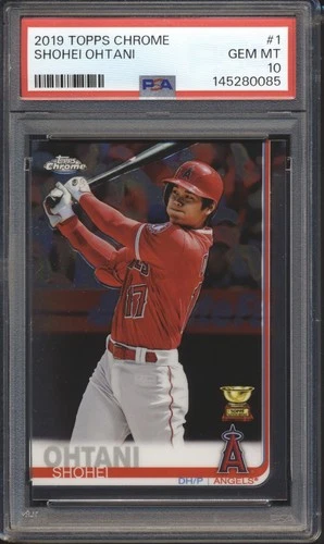 2019 Topps Chrome Baseball Shohei Ohtani #1 PSA 10 DODGERS GEM MINT