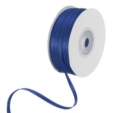 Satin Ribbon 1/8 Inch x 100 Yards Navy Blue Double Face Satin Ribbon