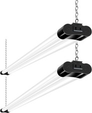 2 Pack 4FT Linkable LED Shop Lights, 4400lm, 42W, 5000K Daylight, Garage  Workb