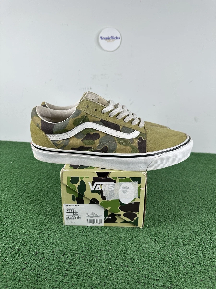 BAPE x Vans Old Skool 36 DX Green Camo for sale | eBay