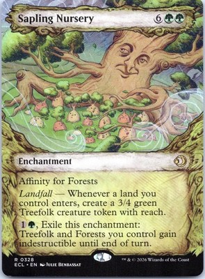 Sapling Nursery (Showcase) 328 Rare Lorwyn Eclipsed Magic: The Gathering NM