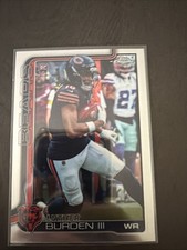Topps 2025 Chrome Luther Burden III #334 Rookie Chicago Bears NFL Football