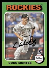 Coco Montes 2024 Topps Heritage #263 Colorado Rockies BASEBALL ROOKIE RC