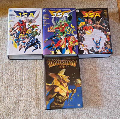 DC Comics JSA Omnibus HC Vol 1-3 + Hawkman Omnibus Hardcover Lot