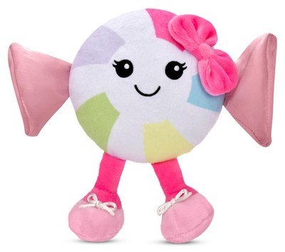 iscream Pretty Peppermint 8'' Embroidered Accent 6''Hx8''W, Candy 