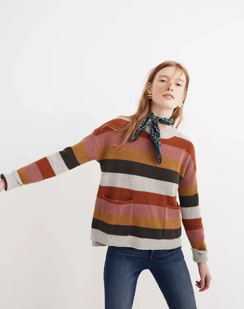 Madewell patch pocket best sale sweater