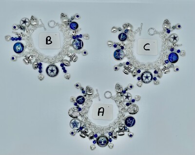 Dallas Cowboys Charm Bracelets, 3 to Choose from, FREE SHIPPING