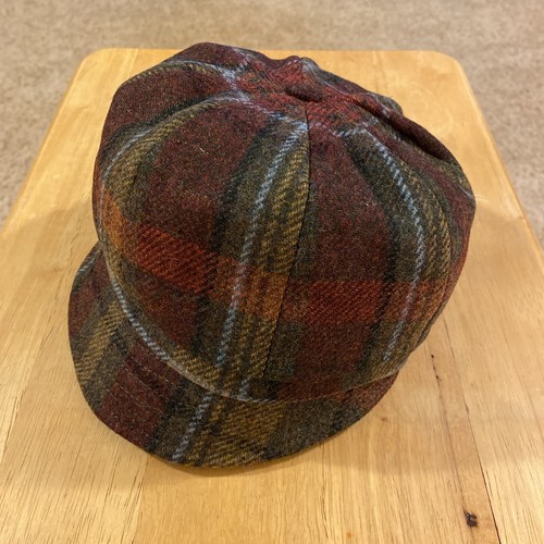 NWT Mucros Weavers Newsboy Wool Cap Womens OS Plaid Ireland Wool Tweed New Hat - Picture 4 of 7