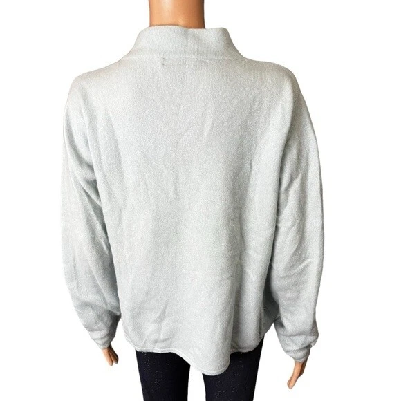 Suéter Christopher Fischer Diseñador Simulado Cuello Alto Cachemira Súper Suave Grande Foto 3 de 4