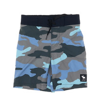 Abercrombie L48856 Kids Boys Blue Camo Boardshorts Size 5/6