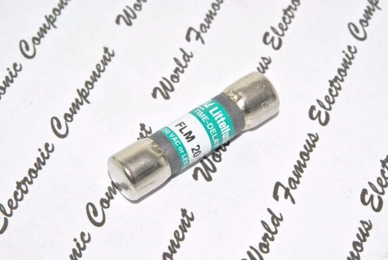 1pc LITTELFUSE FLM20 20A 250V TIME-DELAY MIDGET FUSE - MISC FUSE